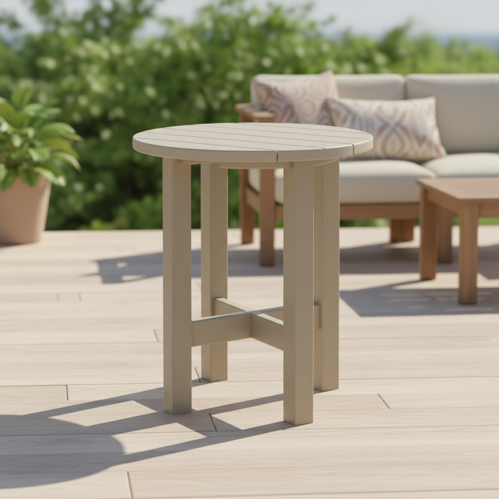 DuraWeather Poly ROUND END TABLE