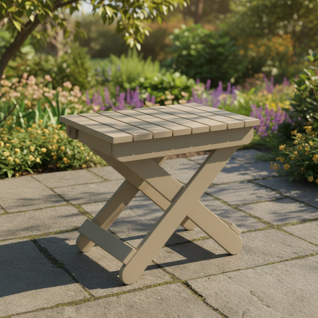 DuraWeather Poly FOLDING END TABLE