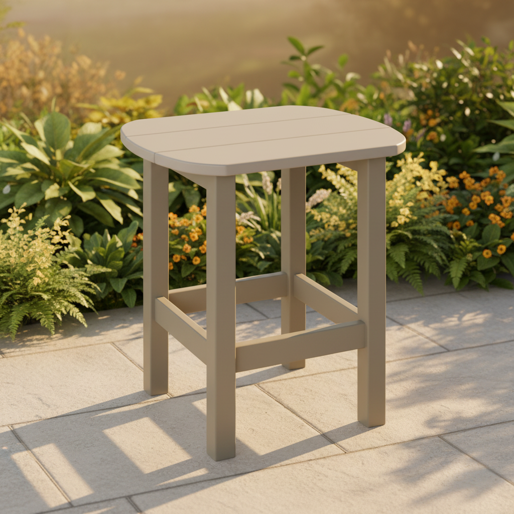 DuraWeather Poly OVAL END TABLE