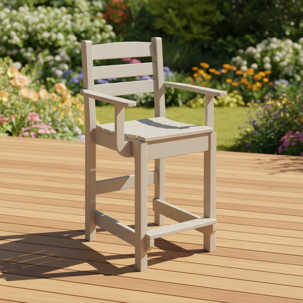 DuraWeather Poly DINING CAPTAIN CHAIR