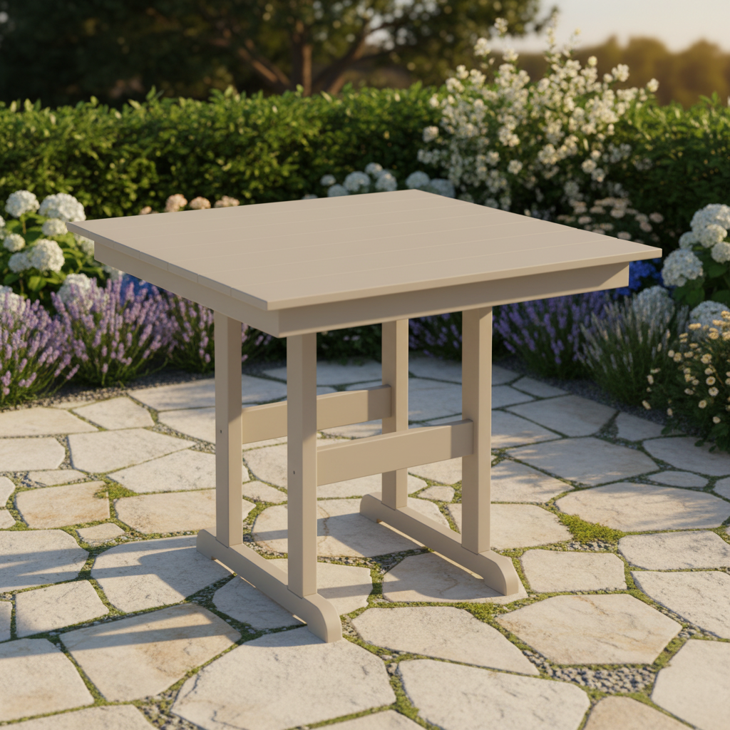 DuraWeather Poly 38 SQUARE TABLE