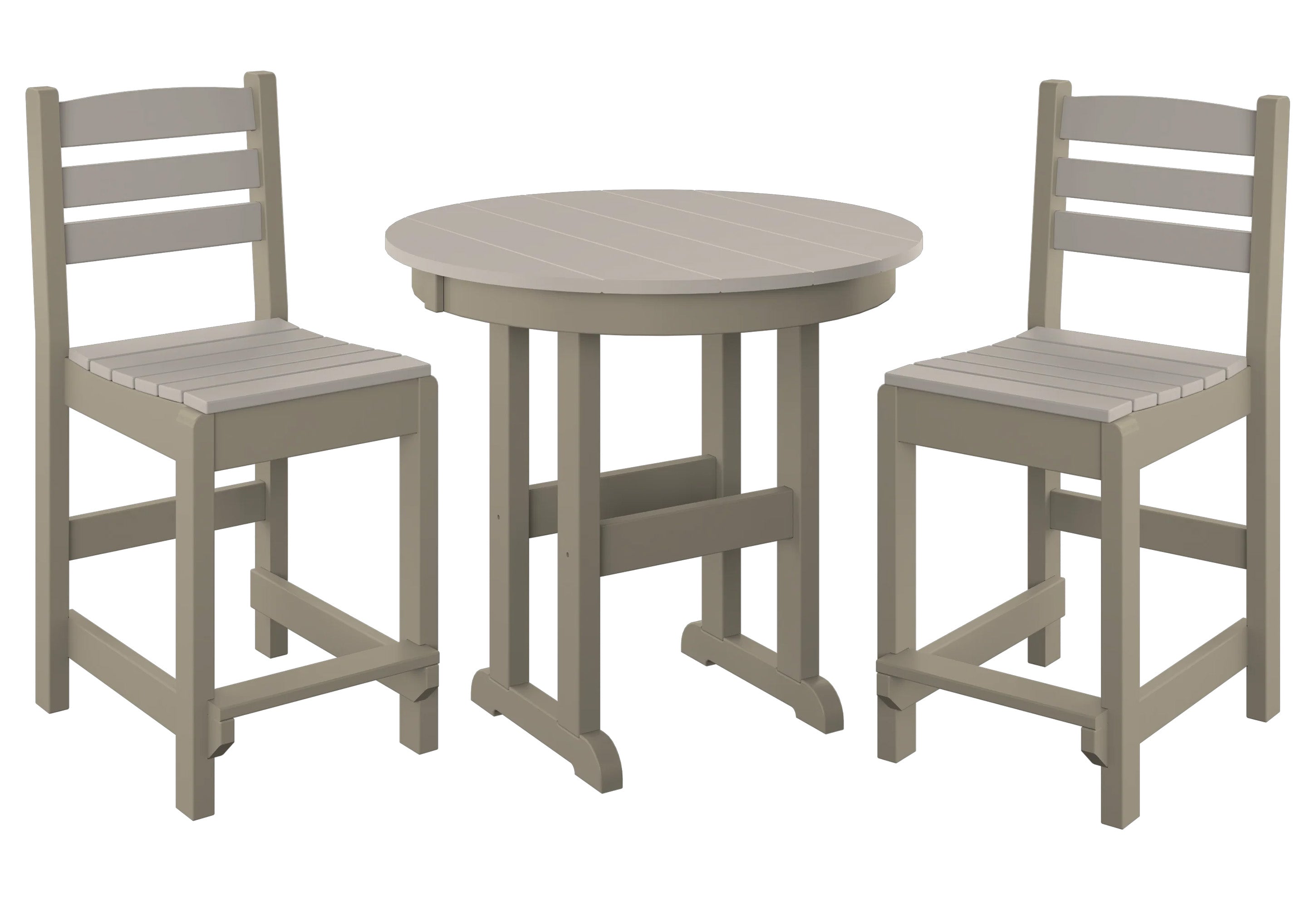3-Piece Counter Bistro Set Armless