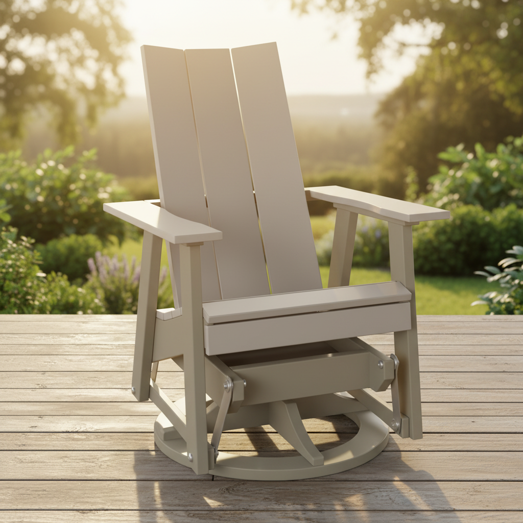 DuraWeather Poly MODERN SWIVEL GLIDER
