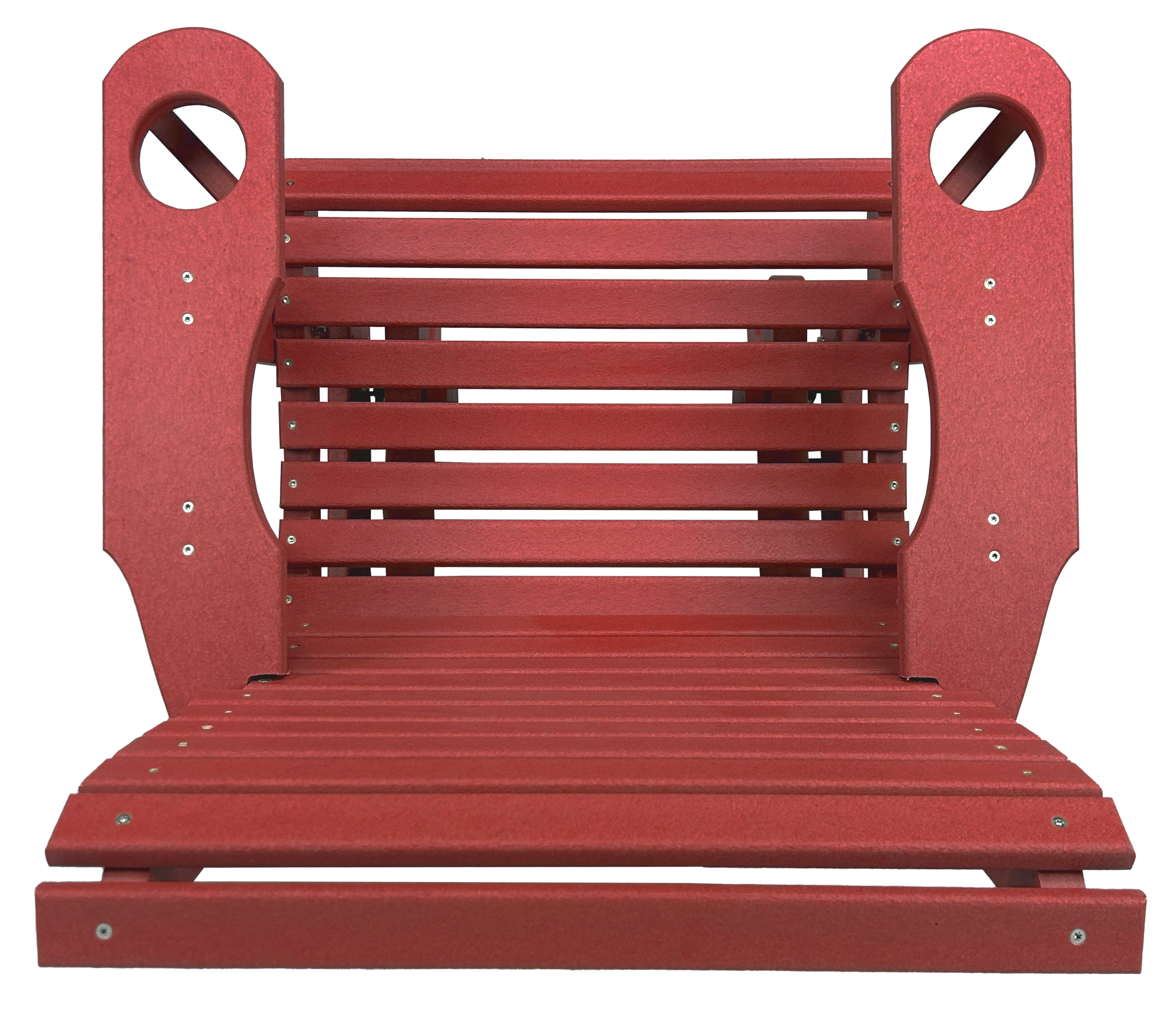 Set of 6 - Rolled Back Single Gliders With Built In Cup Holders