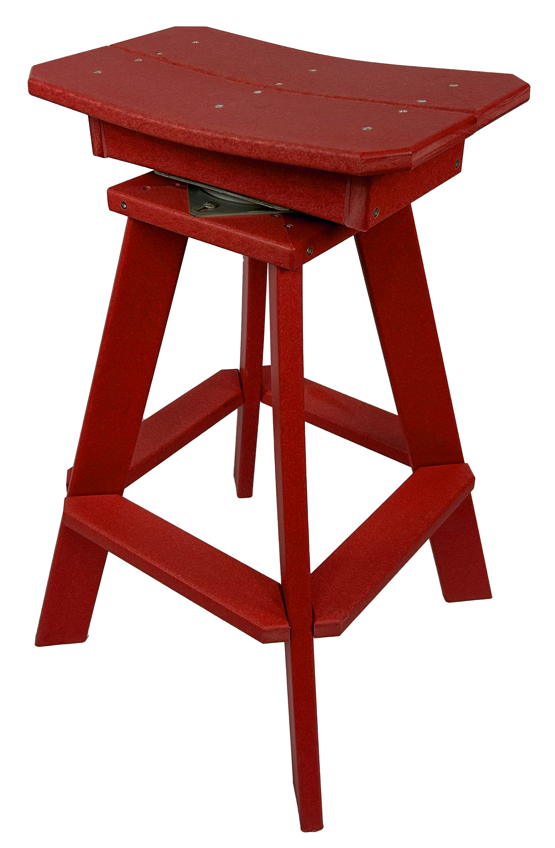 Set of 6 - Swivel Saddle Bar Stools