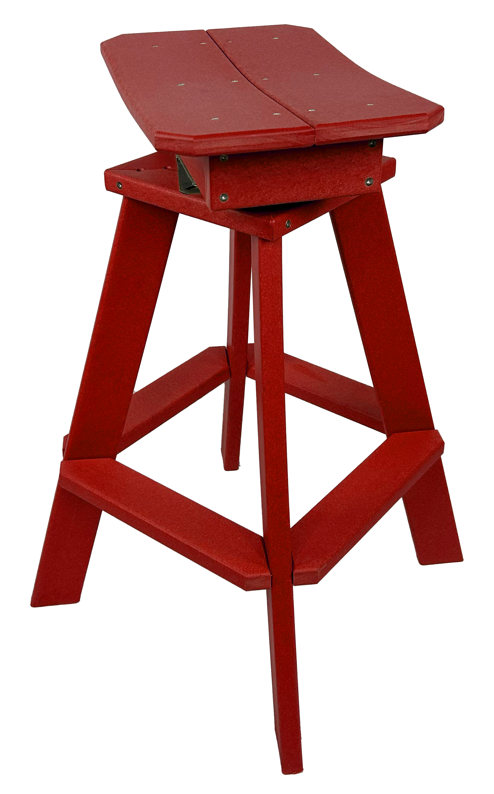 Set of 6 - Swivel Saddle Bar Stools