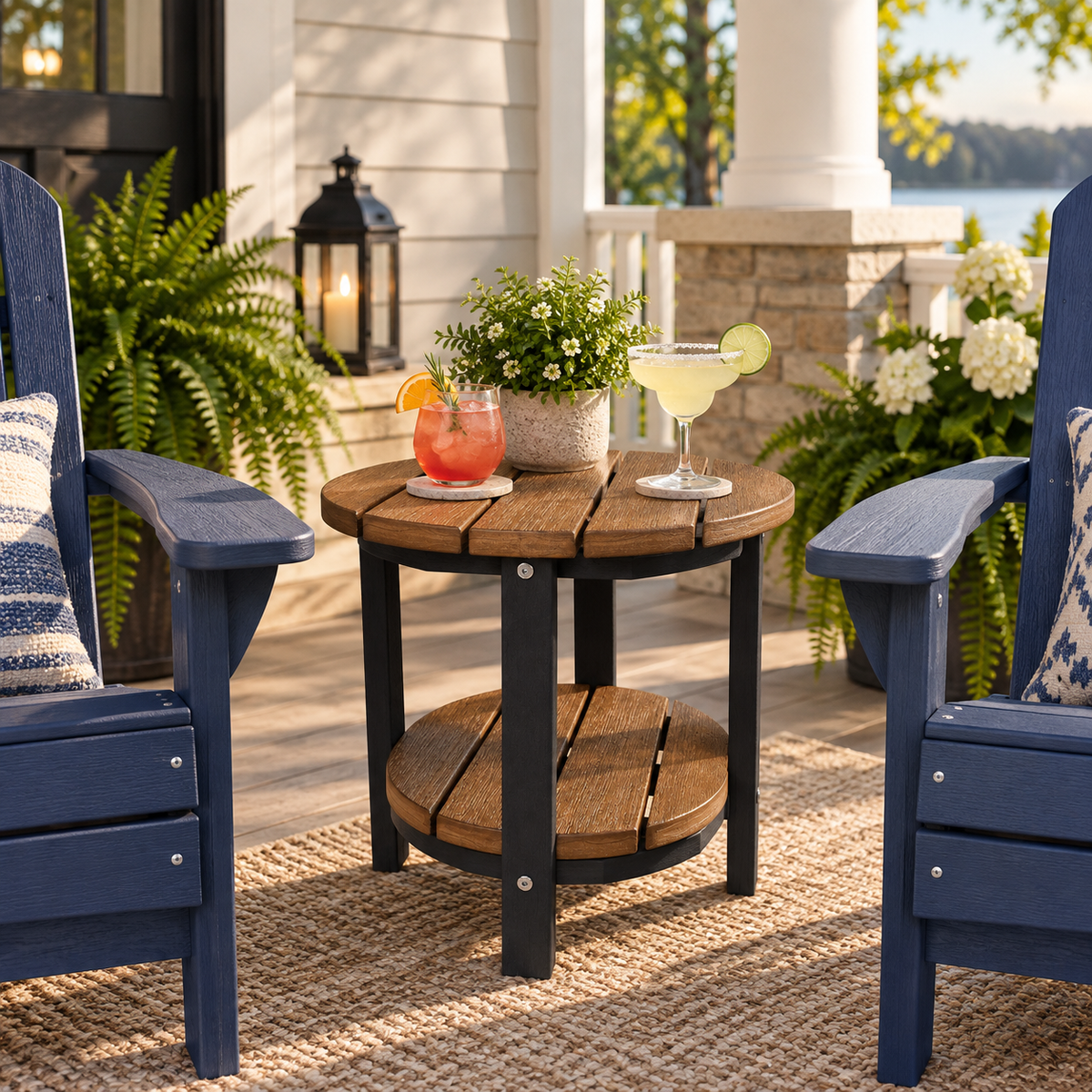 Side Table 18" Round Two Tier (Presale)