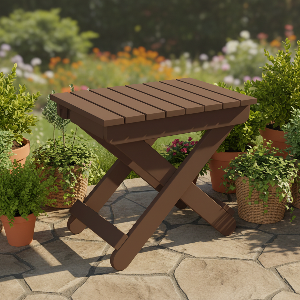 DuraWeather Poly FOLDING END TABLE