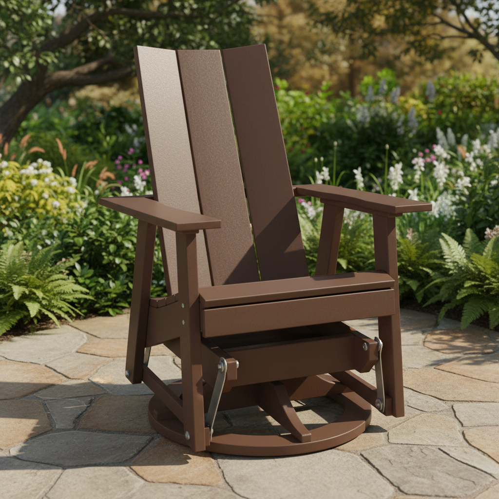 DuraWeather Poly MODERN SWIVEL GLIDER
