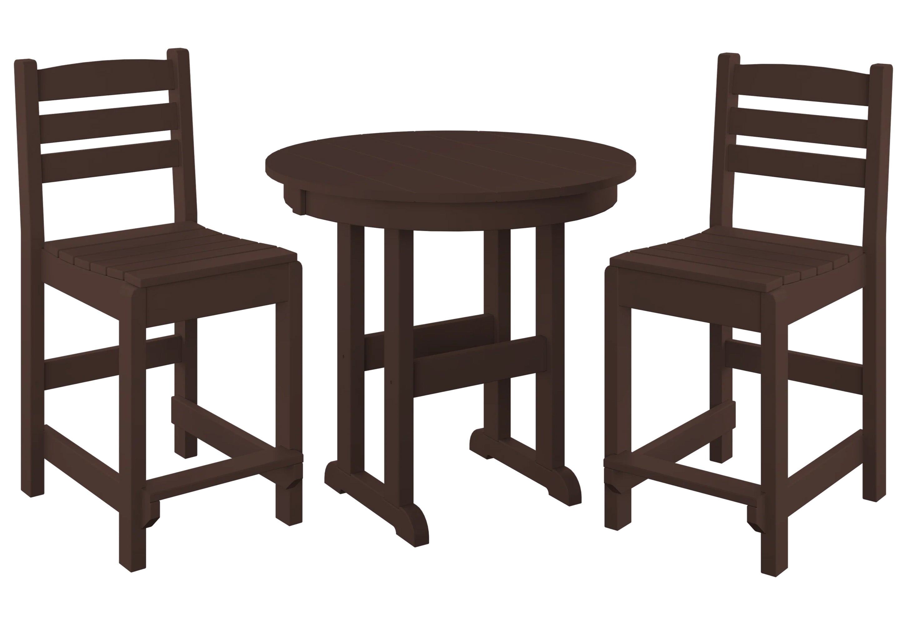 3-Piece Counter Bistro Set Armless