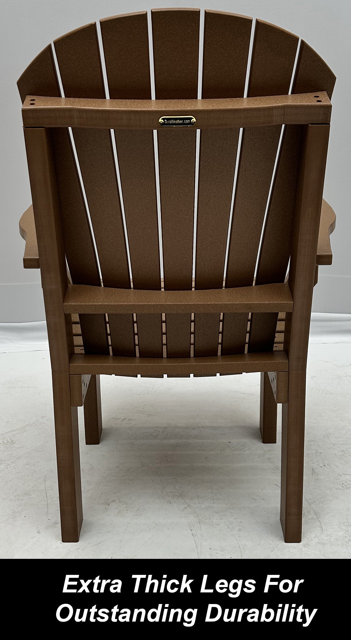 7-Piece Farmhouse Adirondack Dining Table Set With 2 Arm Chairs And 4 Side Chairs