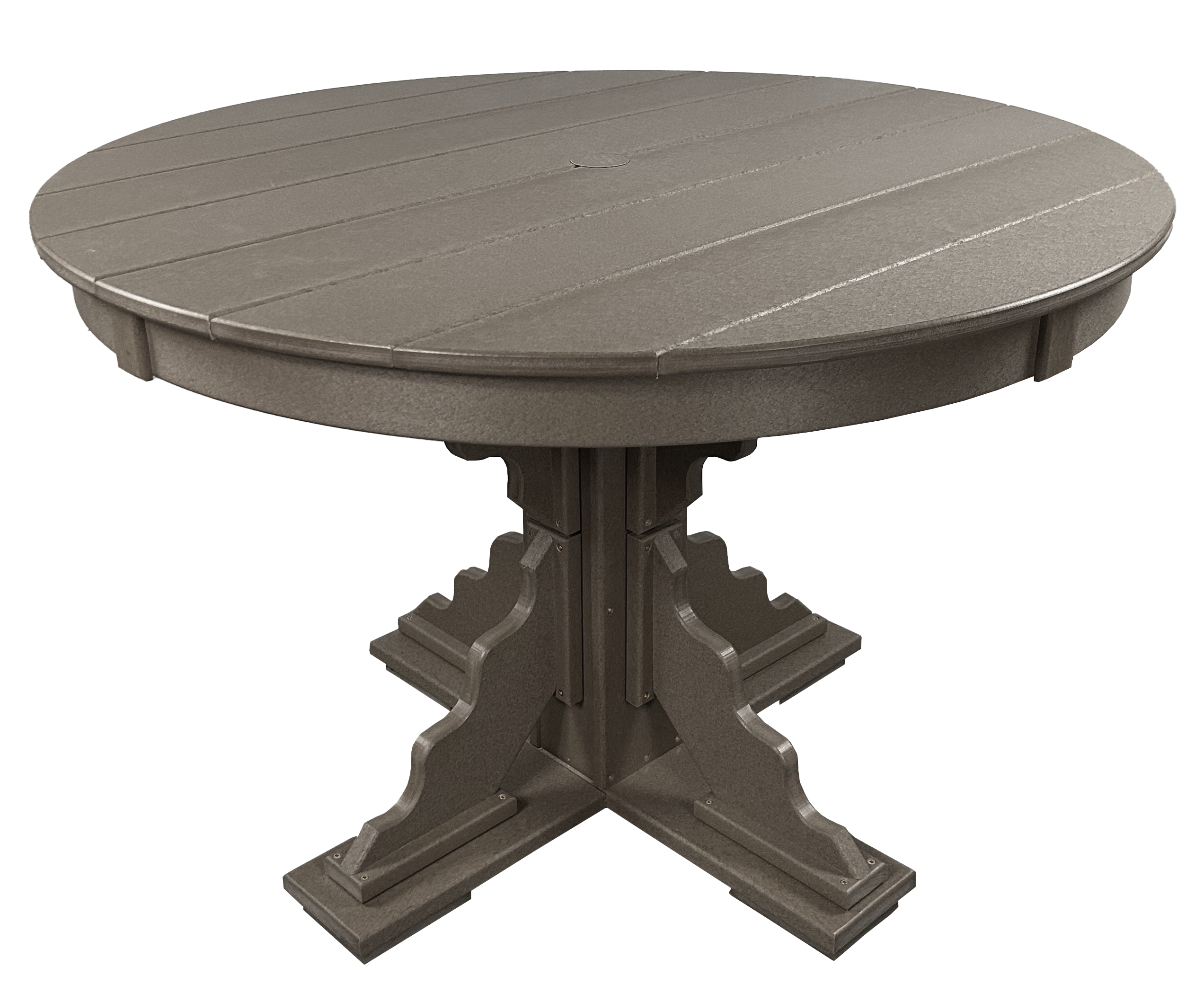 5-Piece 44”rd. Bridgewater Swivel Dining Set With Built In Cupholders