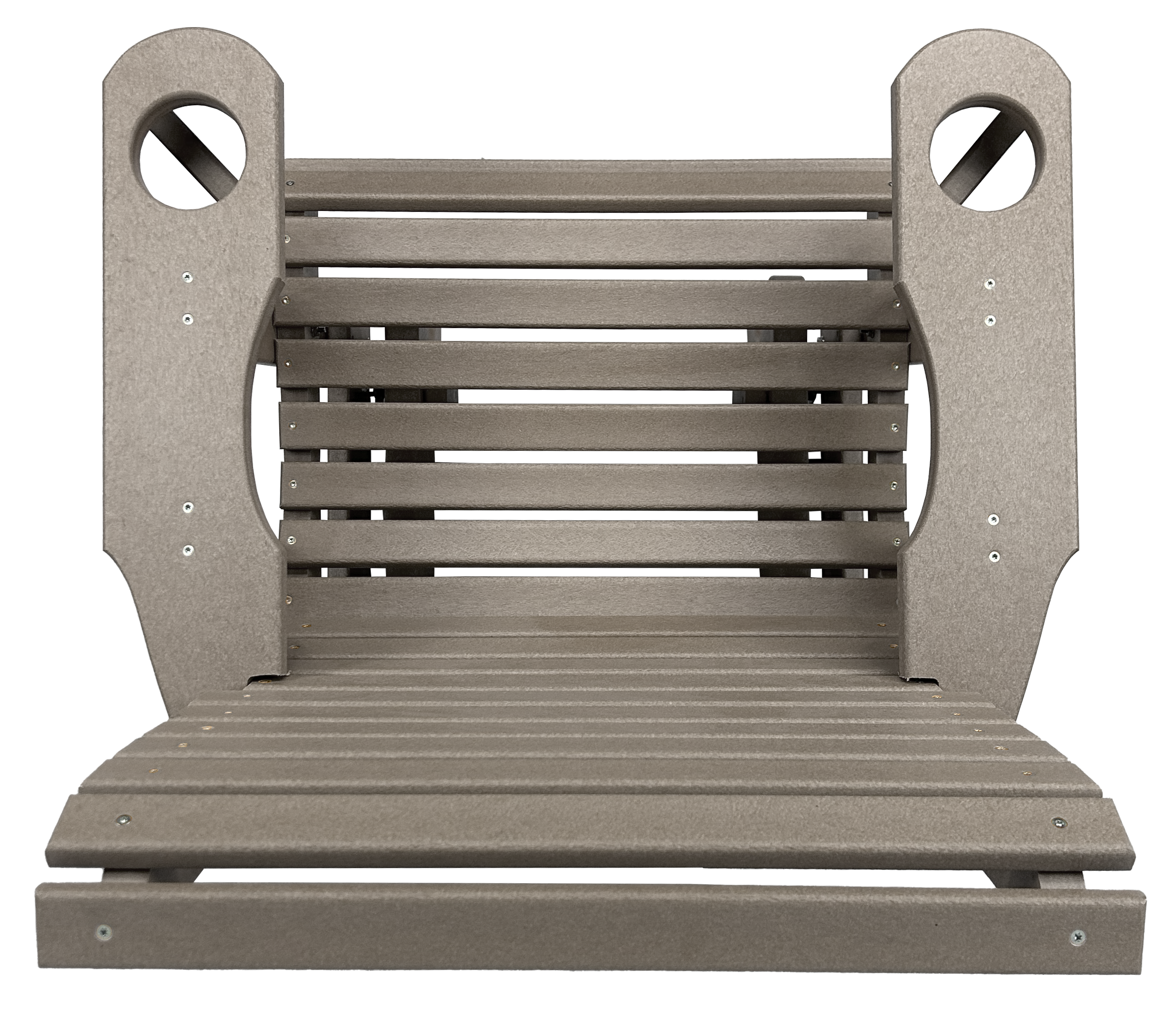 Set of 6 - Rolled Back Single Gliders With Built In Cup Holders