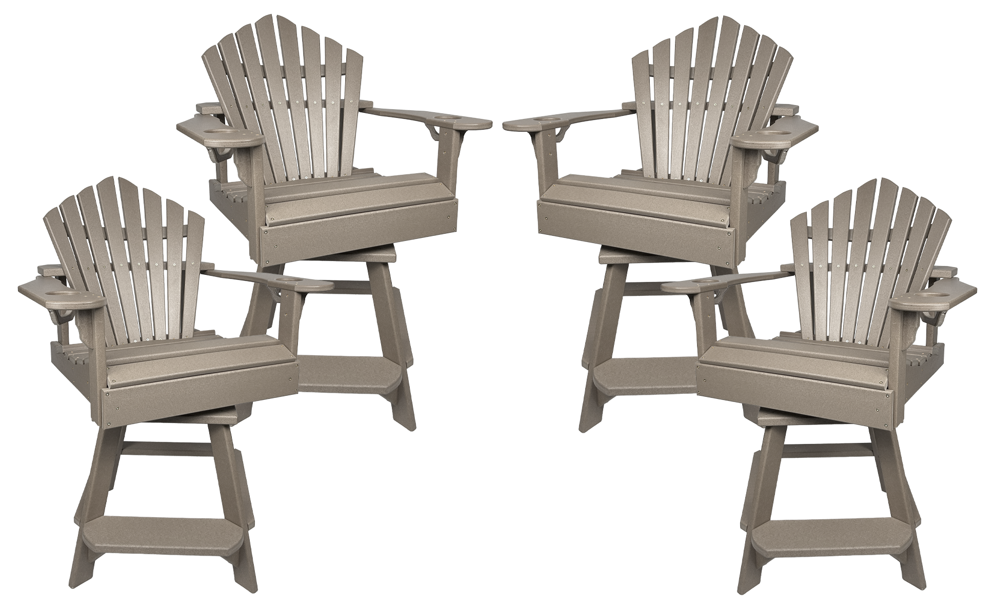 Set of 4 - Bridgewater Swivel Counter Chairs
