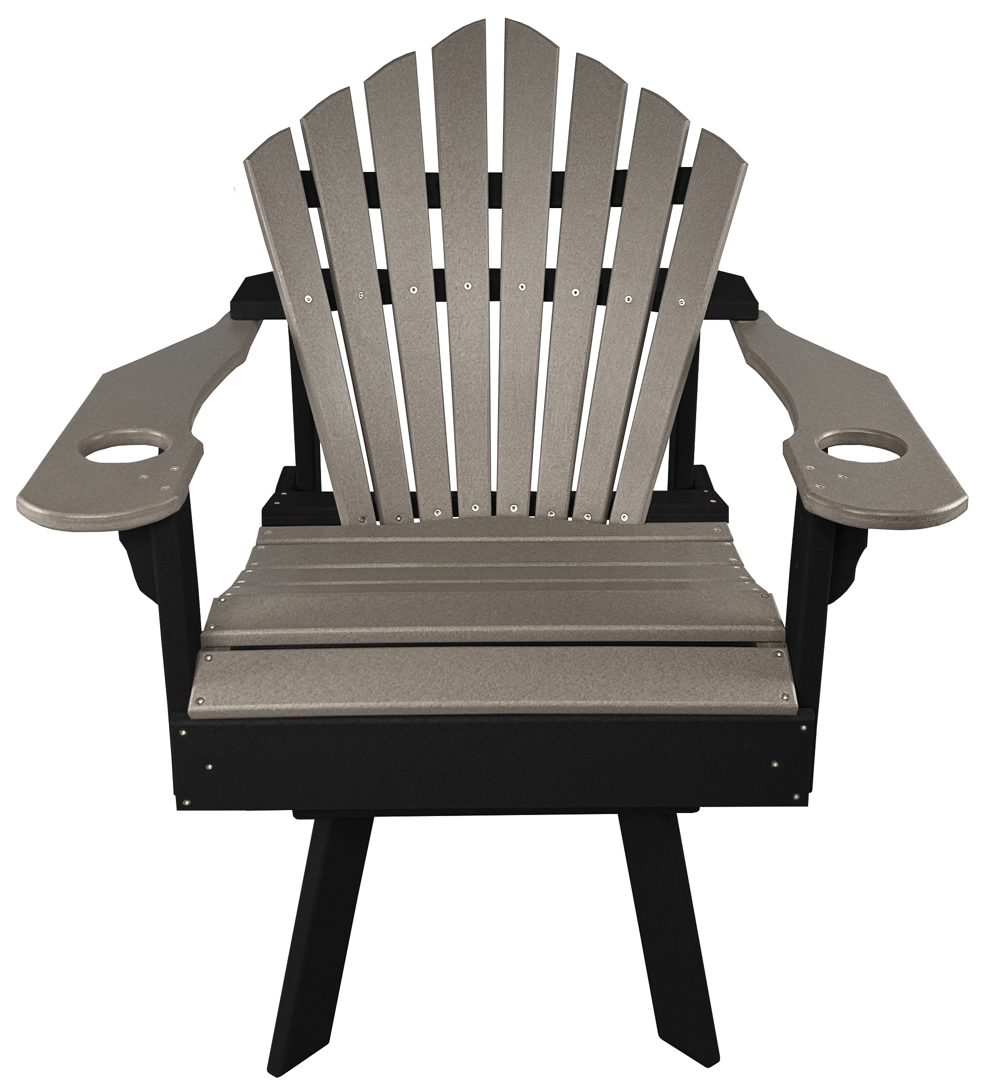 5-Piece 44”rd. Bridgewater Swivel Dining Set With Built In Cupholders