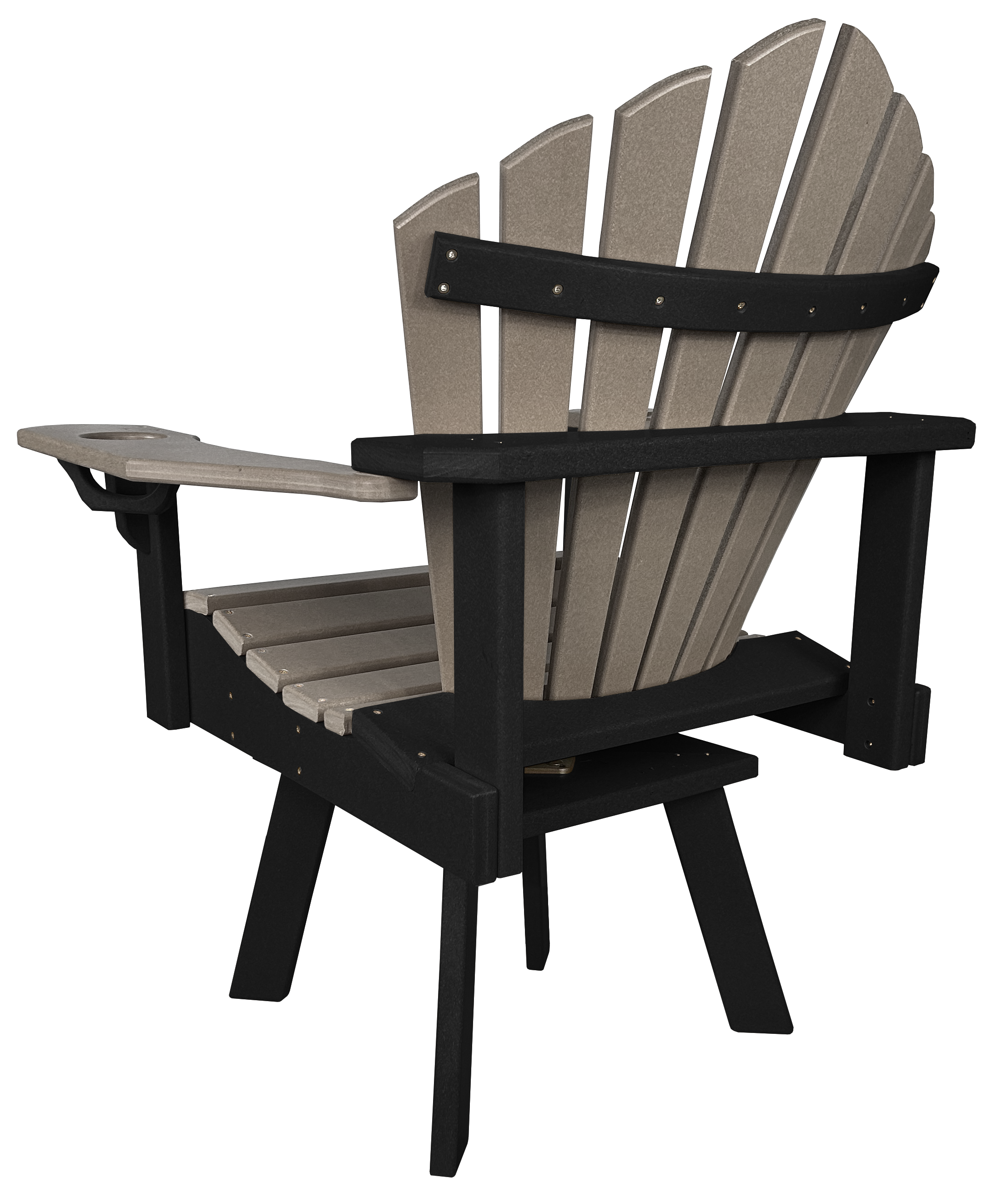 5-Piece 44”rd. Bridgewater Swivel Dining Set With Built In Cupholders