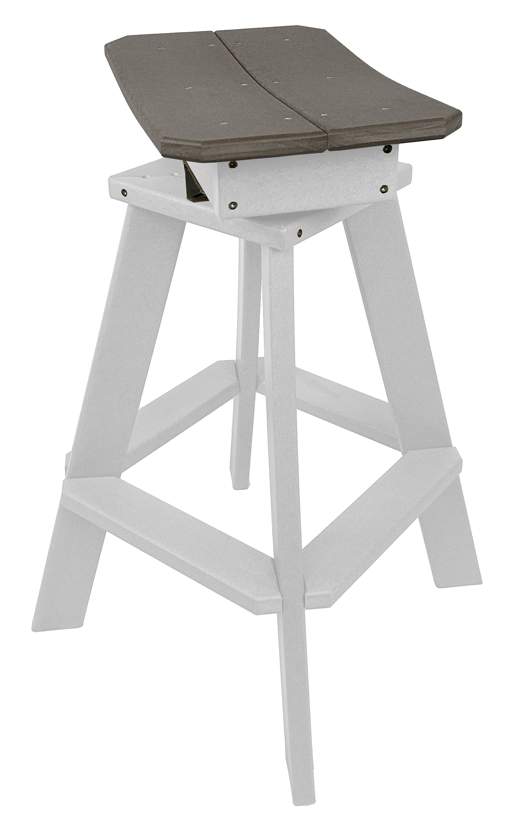 Set of 6 - Swivel Saddle Bar Stools