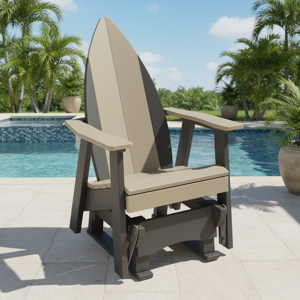 DuraWeather Poly SURFBOARD NOSE 2 GLIDER CHAIR