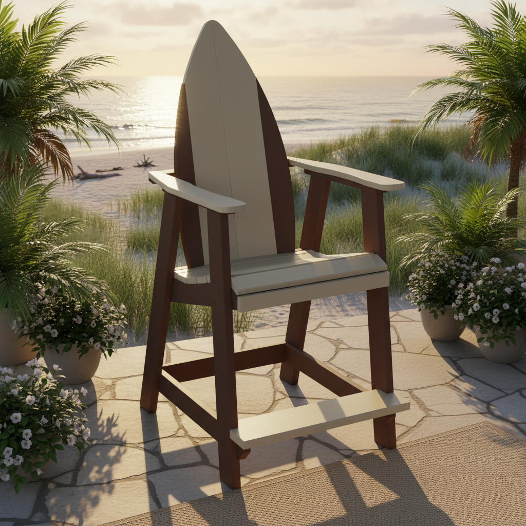 DuraWeather Poly SURFBOARD NOSE BALCONY CHAIR