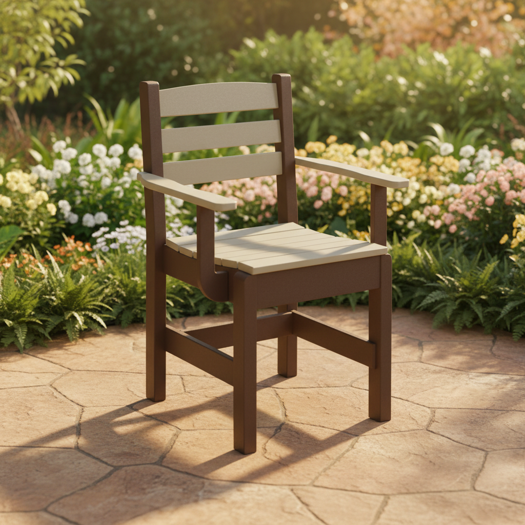 DuraWeather Poly DINING CAPTAIN CHAIR