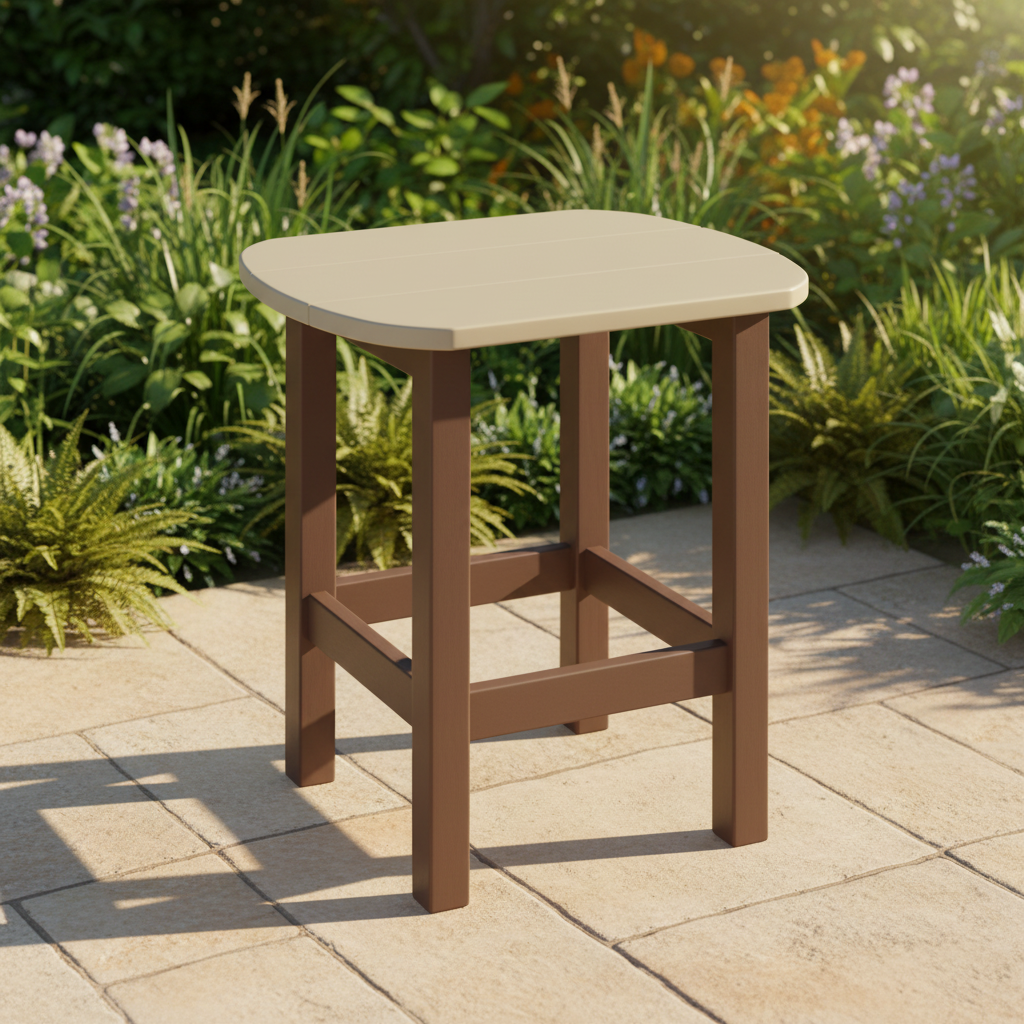 DuraWeather Poly OVAL END TABLE