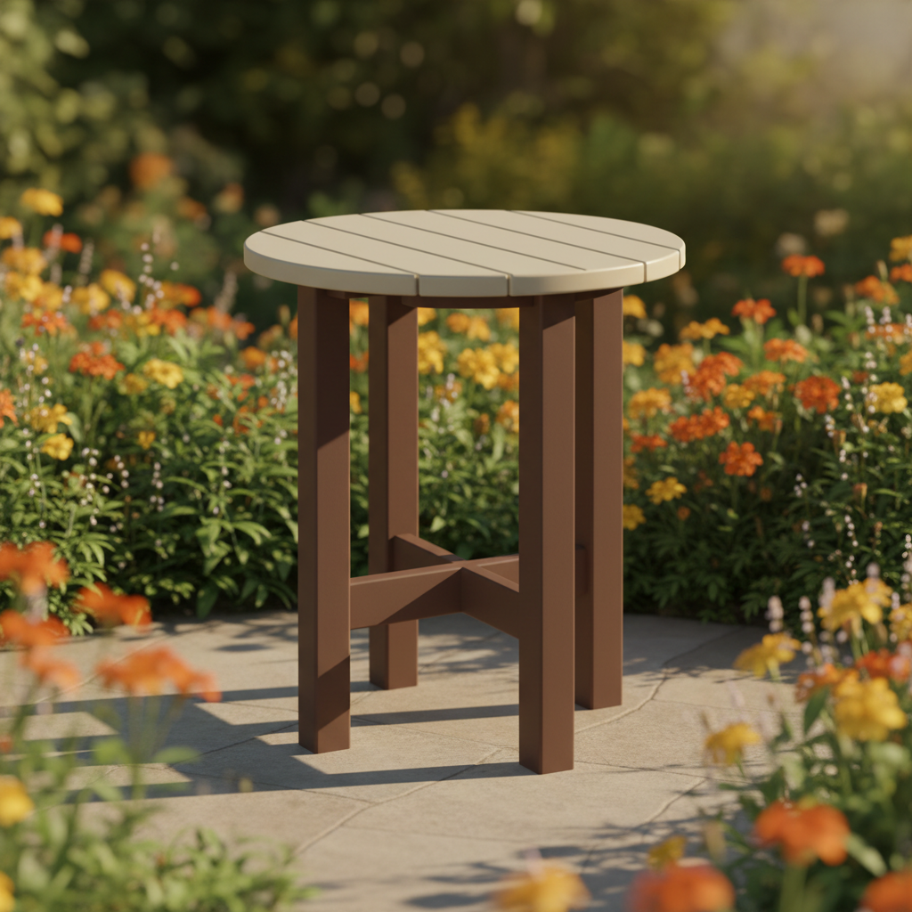 DuraWeather Poly ROUND END TABLE