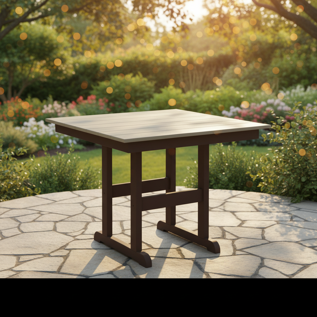 DuraWeather Poly 38 SQUARE TABLE