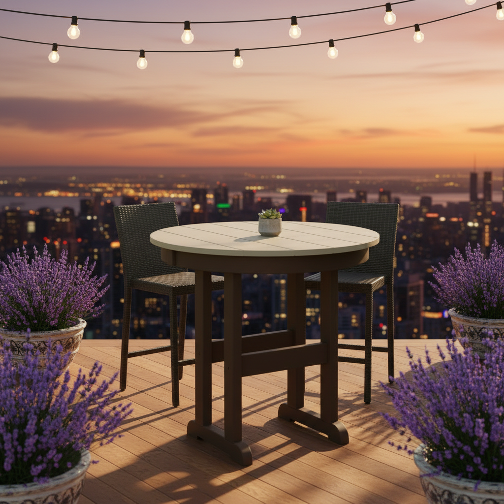 DuraWeather Poly 33" ROUND TABLE