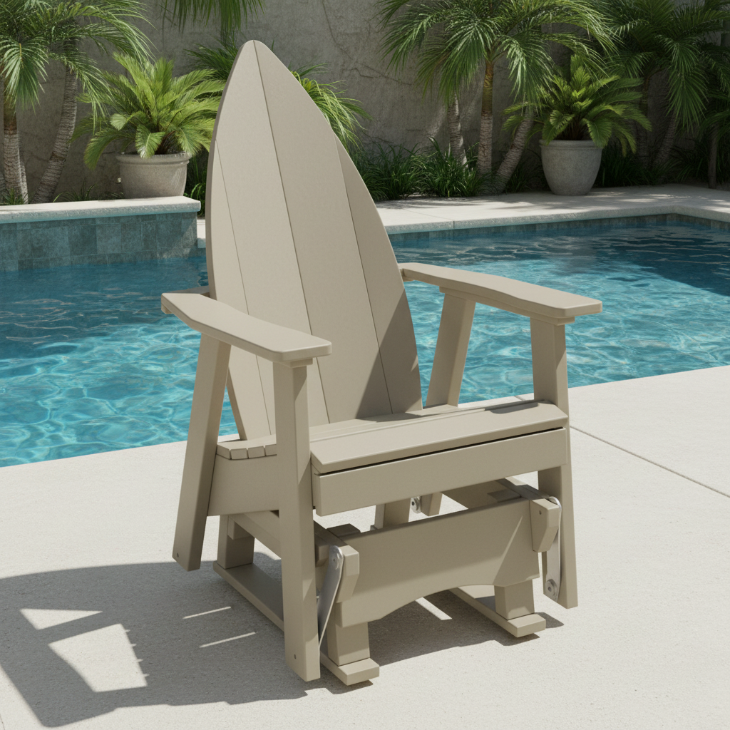 DuraWeather Poly SURFBOARD NOSE 2 GLIDER CHAIR