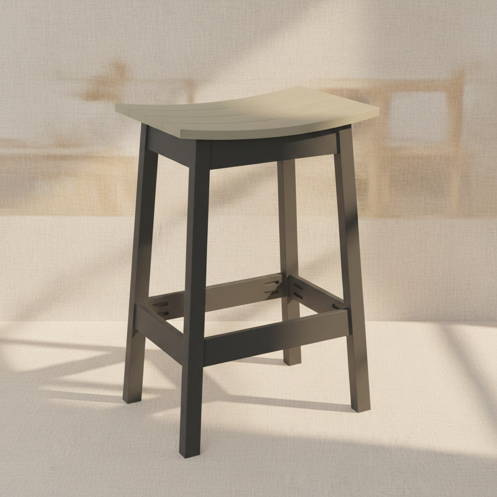 DuraWeather Poly SADDLE STOOL