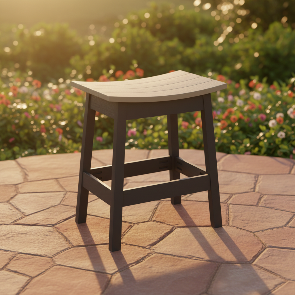 DuraWeather Poly SADDLE STOOL