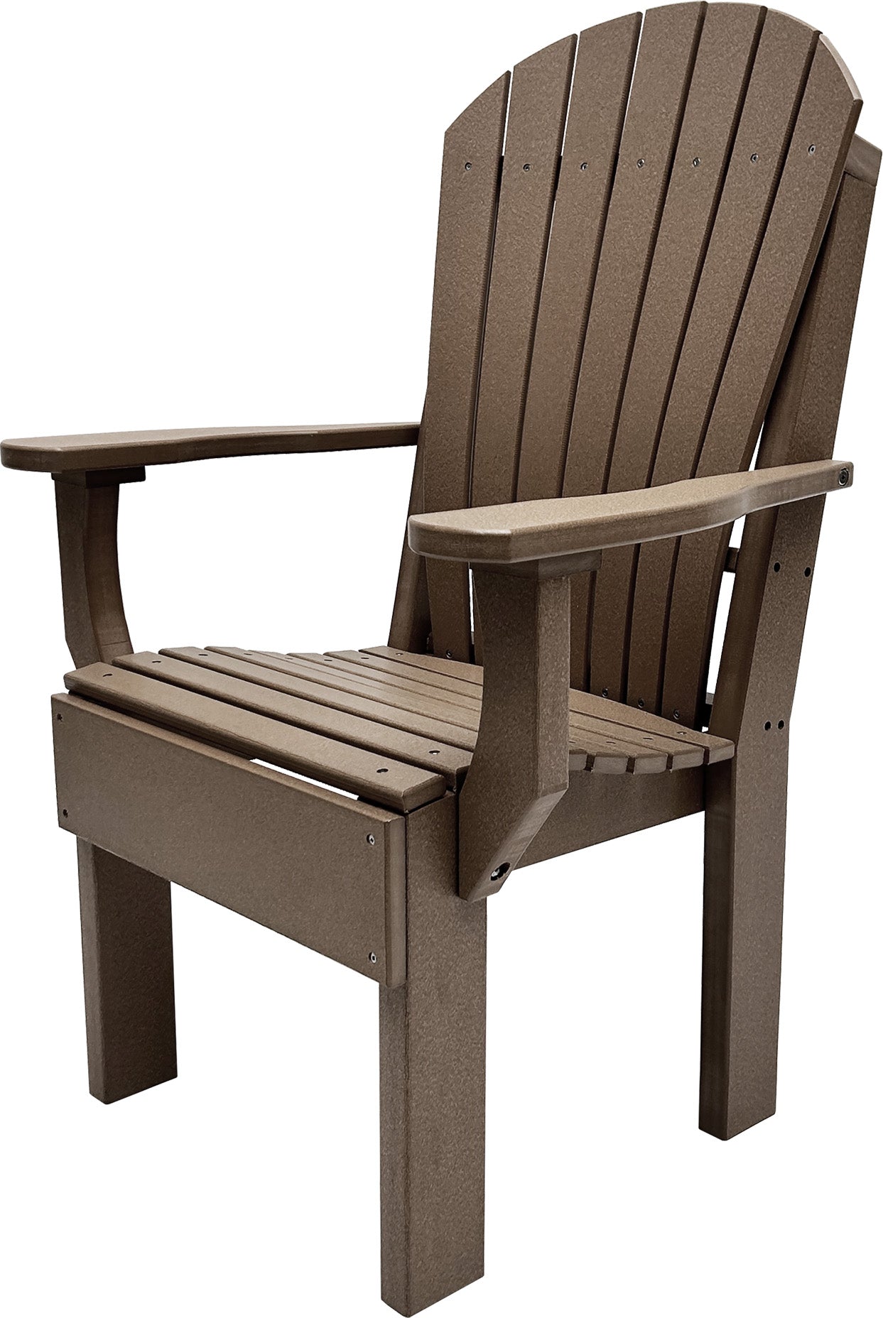 7-Piece Farmhouse Adirondack Dining Table Set With 2 Arm Chairs And 4 Side Chairs