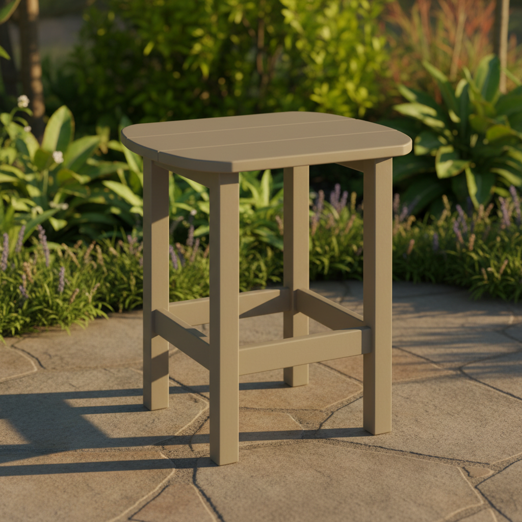 DuraWeather Poly OVAL END TABLE