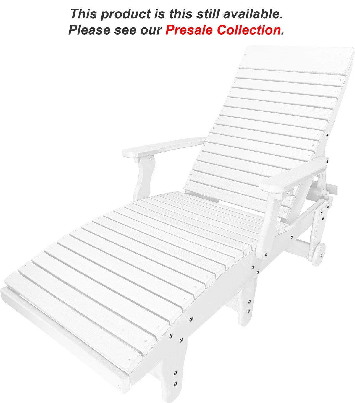 Chaise Lounge With Wheels And Adjustable Back