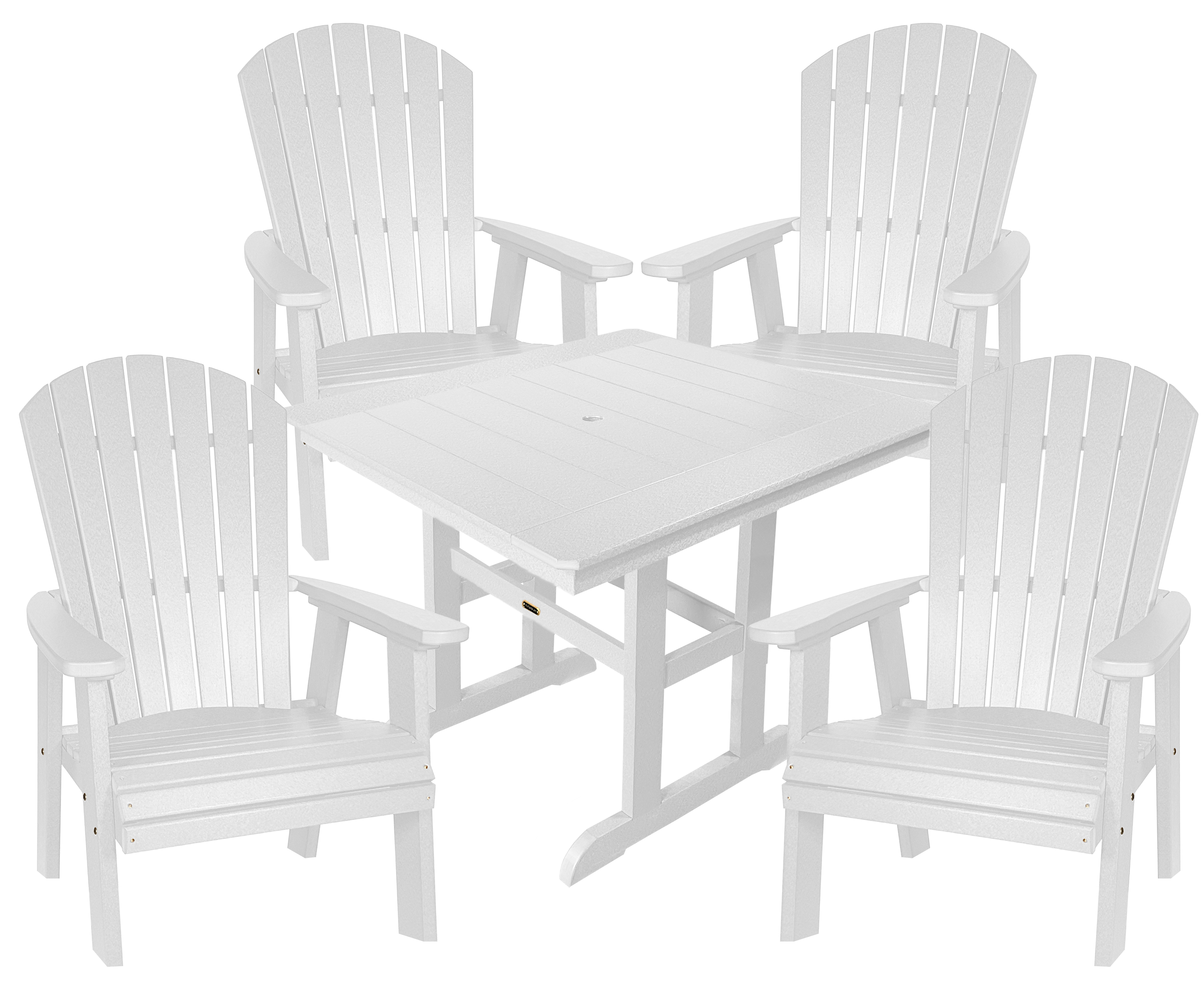 5-Piece Oceanview Adirondack Dining Set - Fully Assembled