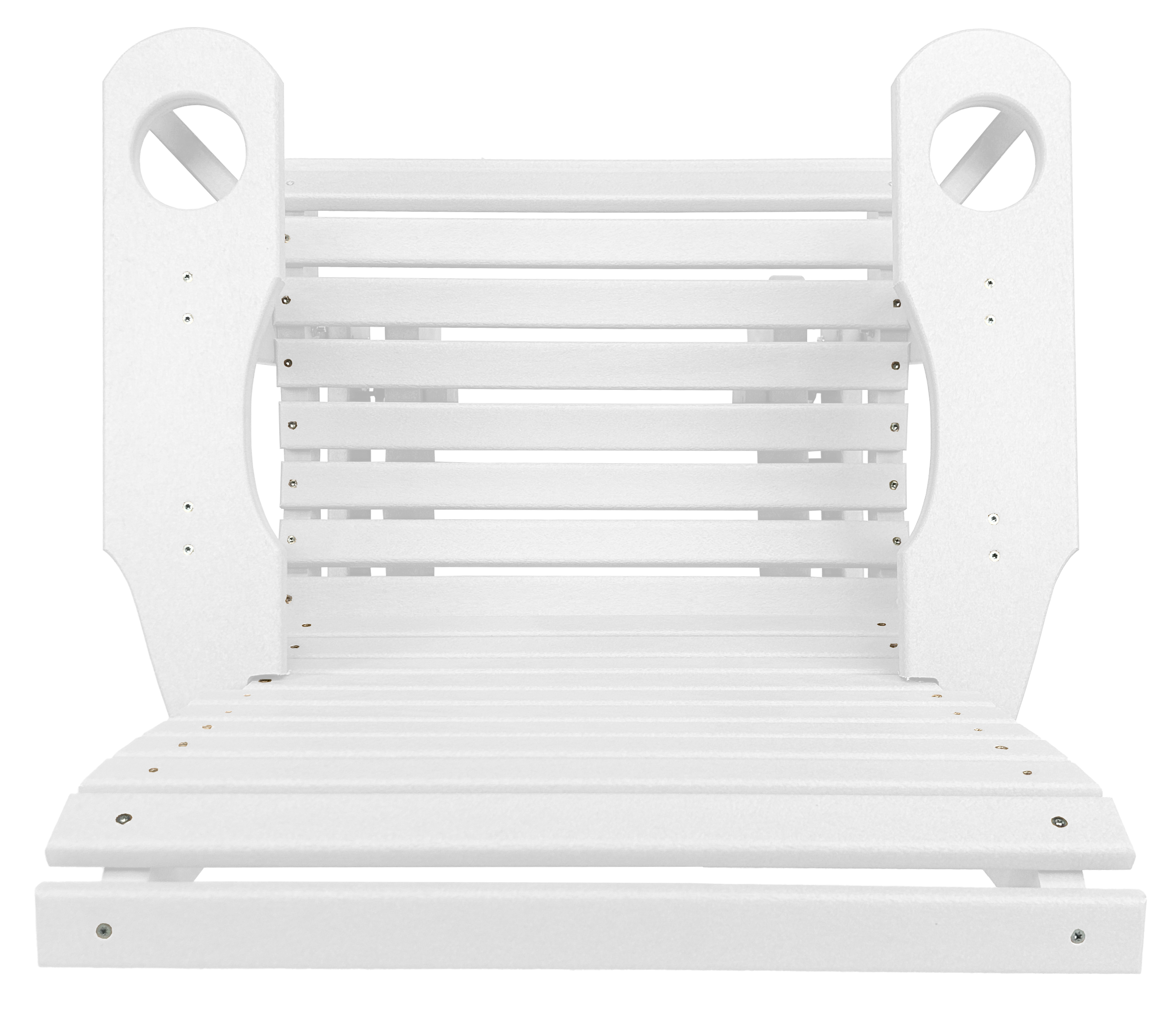Set of 6 - Rolled Back Single Gliders With Built In Cup Holders