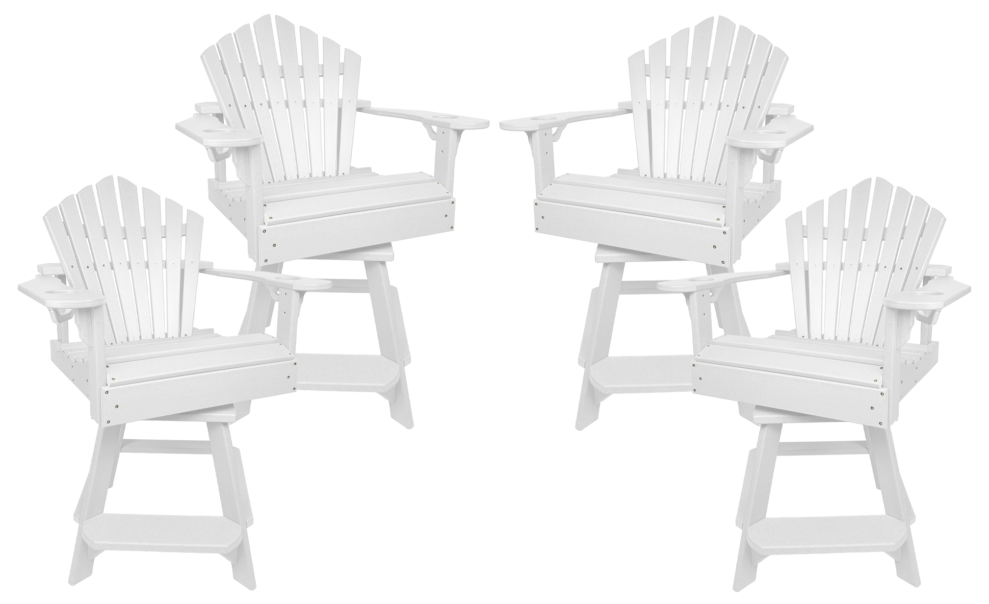 Set of 4 - Bridgewater Swivel Counter Chairs