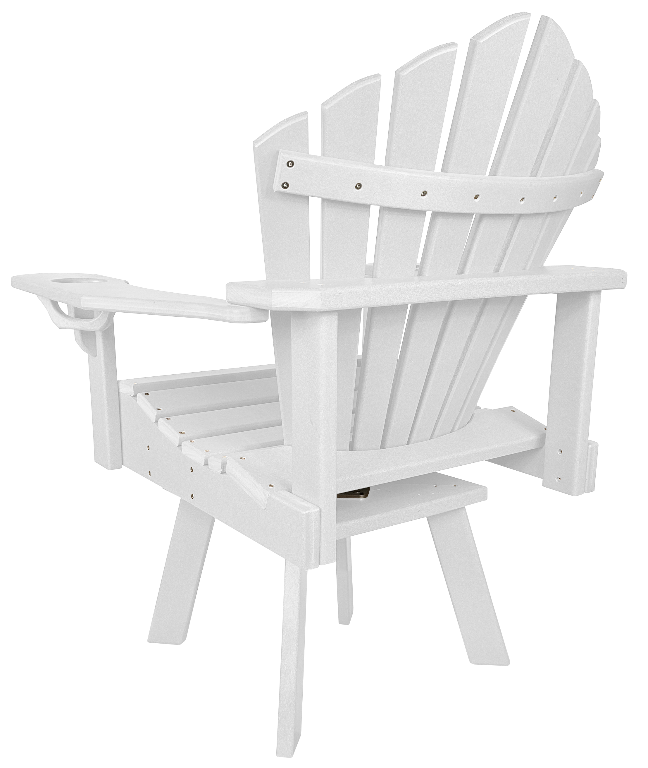 5-Piece 44”rd. Bridgewater Swivel Dining Set With Built In Cupholders
