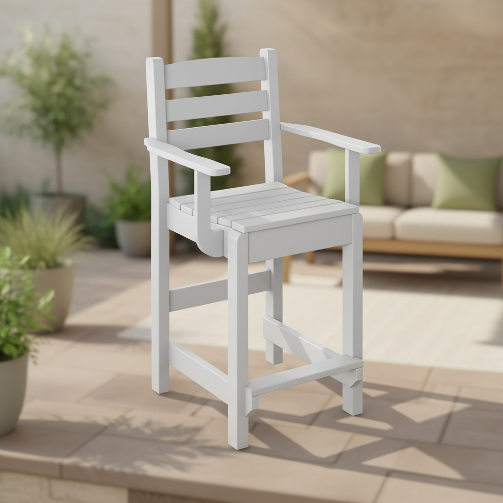 DuraWeather Poly DINING CAPTAIN CHAIR