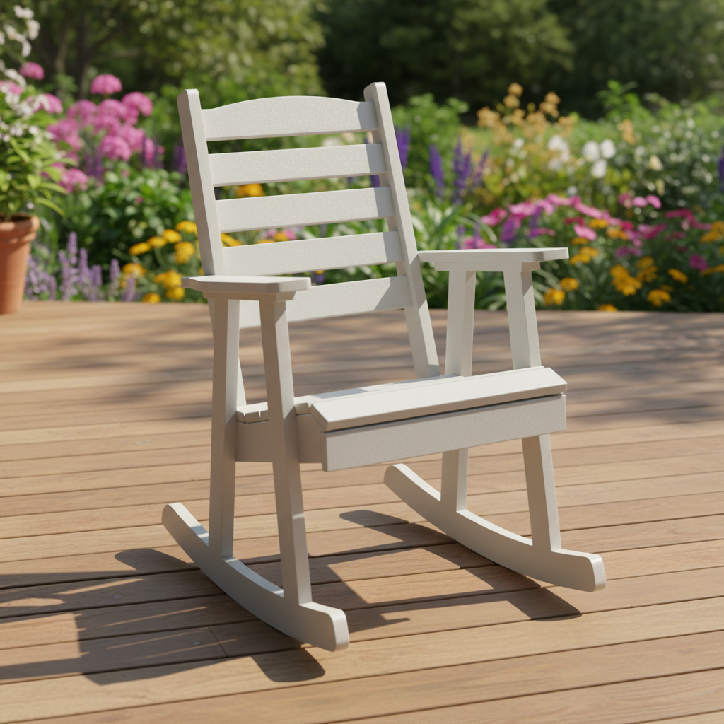 DuraWeather Poly SLAT BACK ROCKING CHAIR