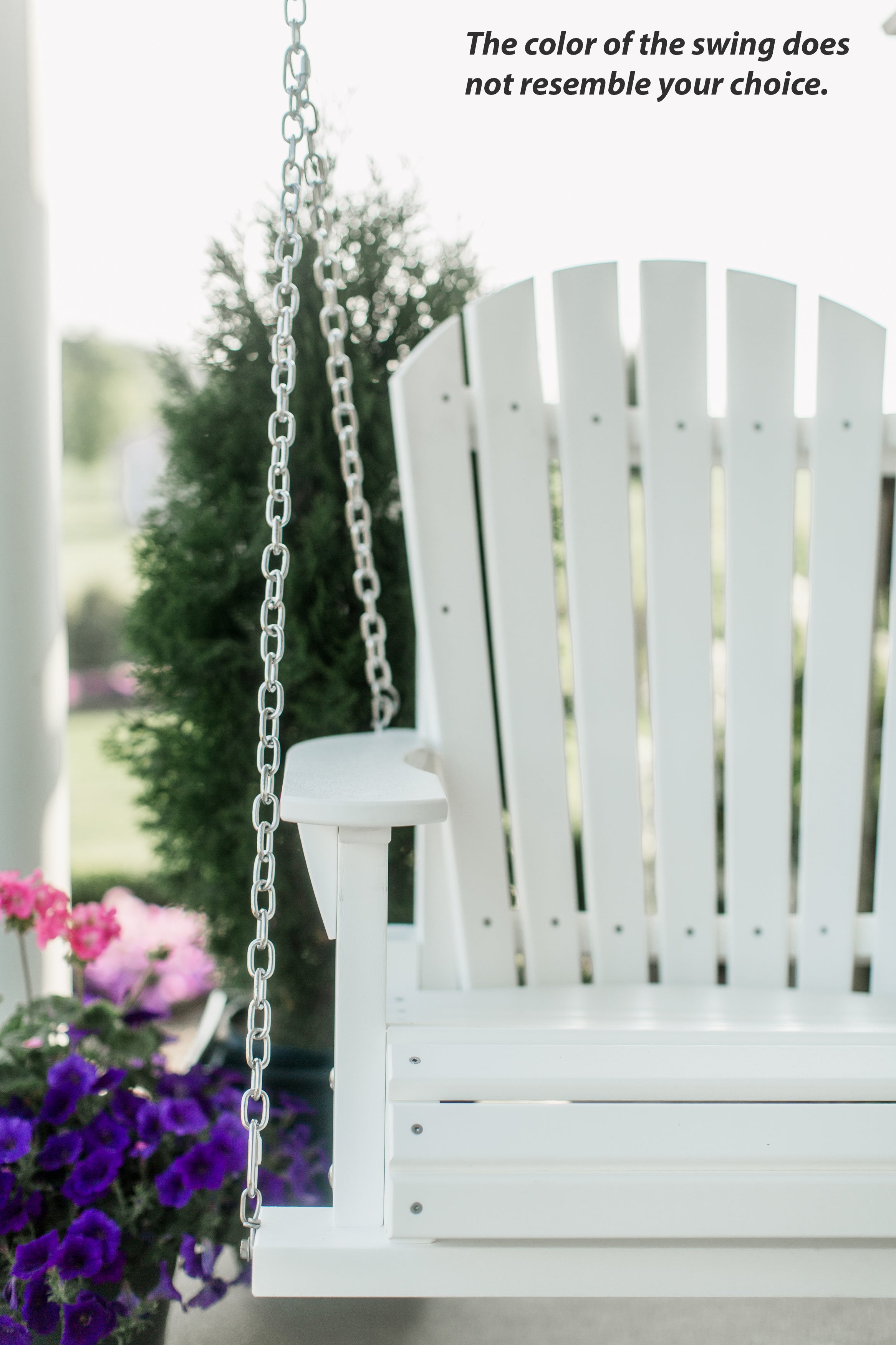 DURAWEATHER POLY 4- ft Adirondack Porch Swing