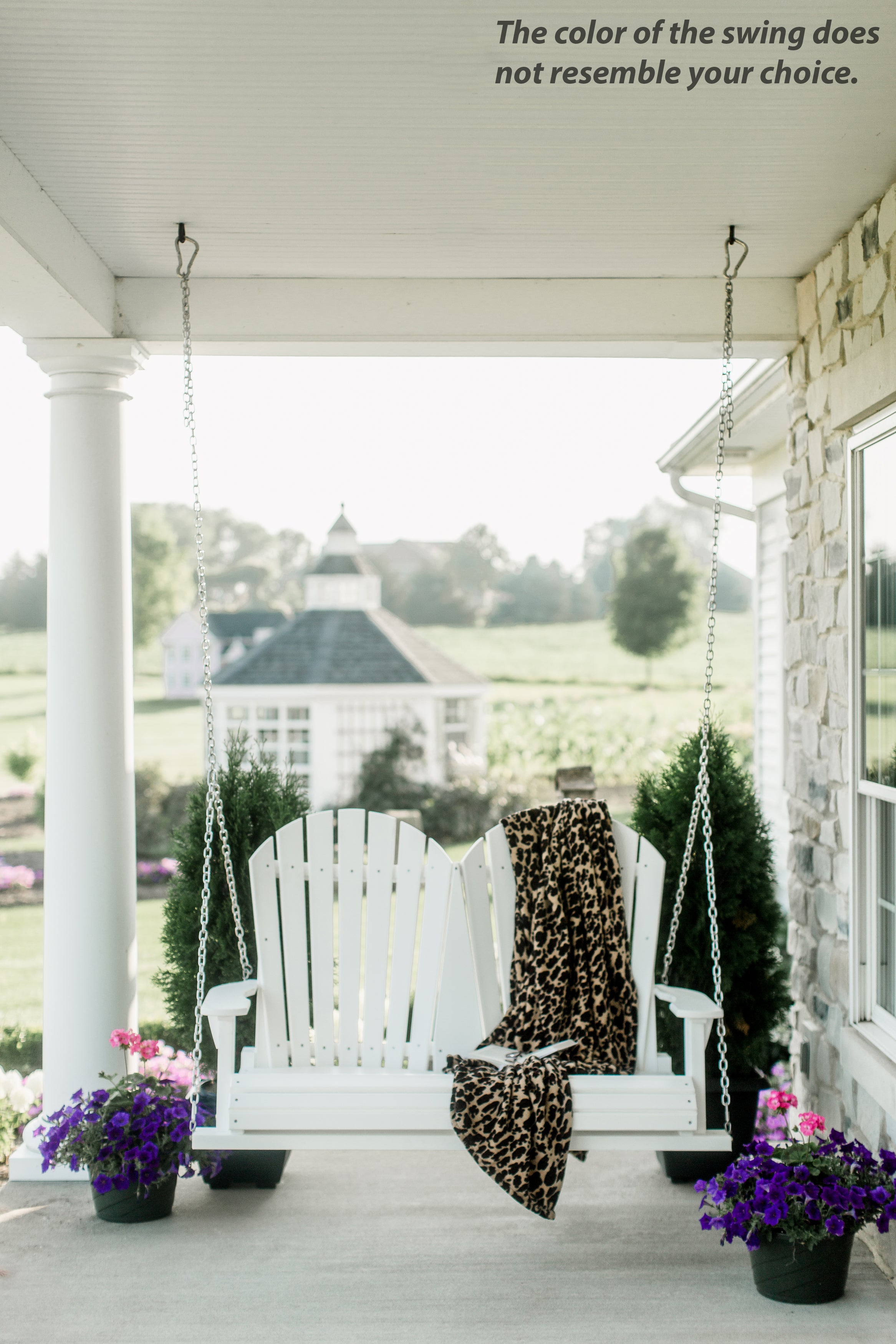 DURAWEATHER POLY 4- ft Adirondack Porch Swing