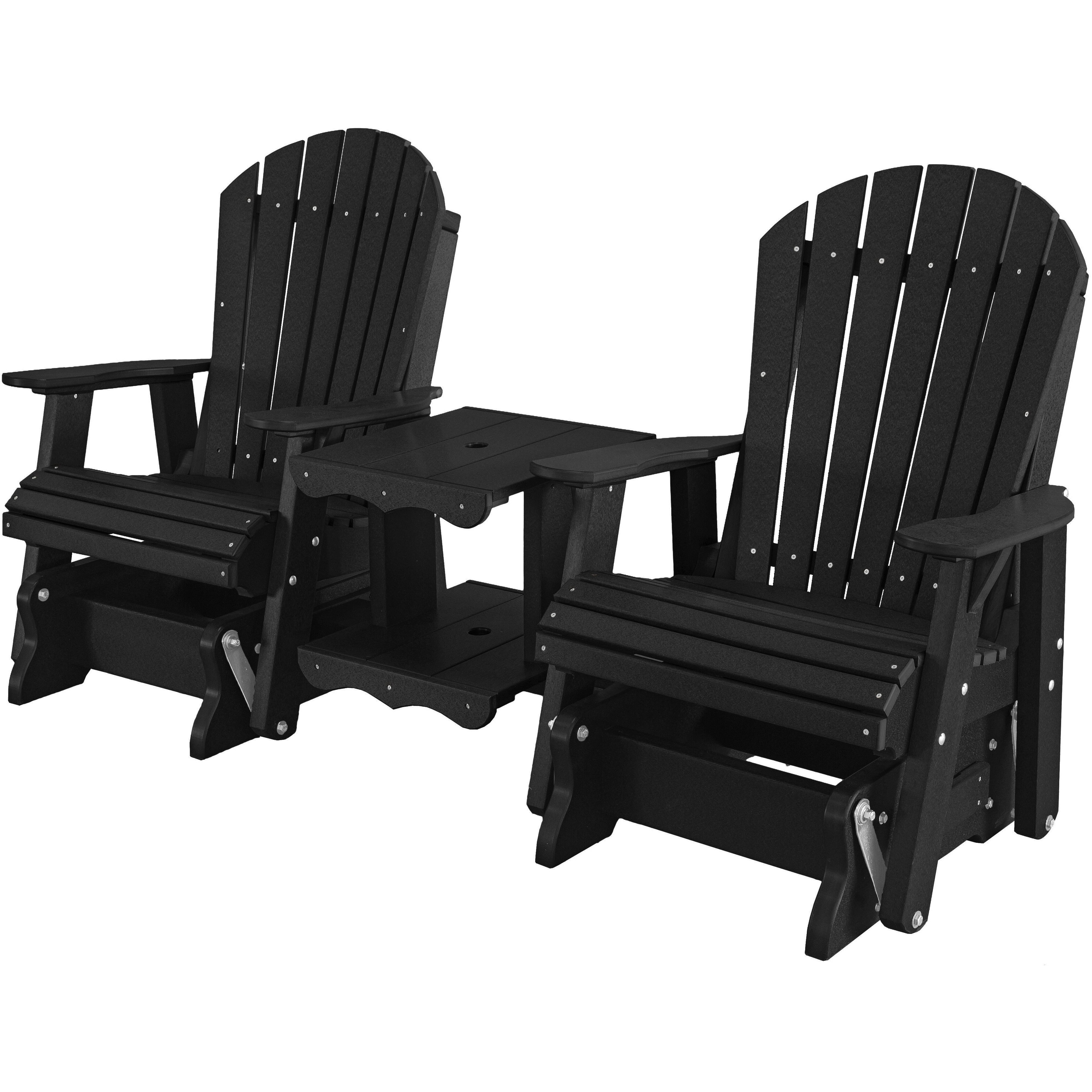 DuraWeather Poly 4' Streamside Loveseat Glider