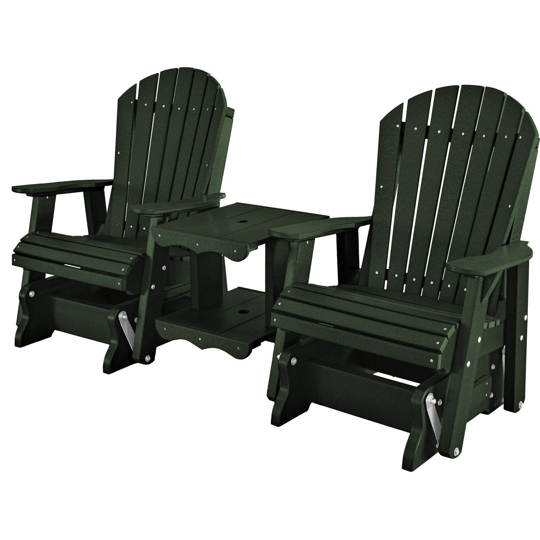 DuraWeather Poly 4' Streamside Loveseat Glider