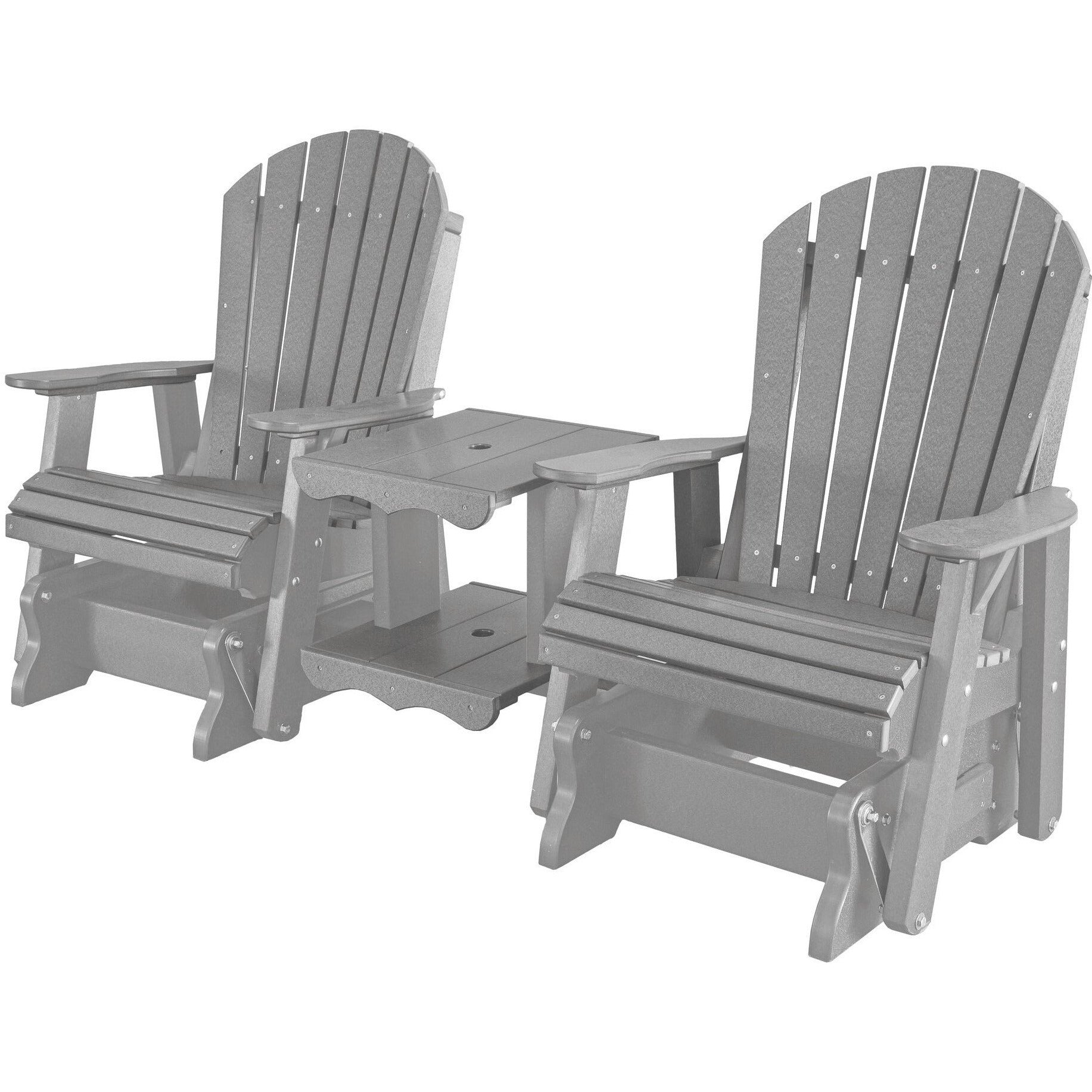 DuraWeather Poly 4' Streamside Loveseat Glider