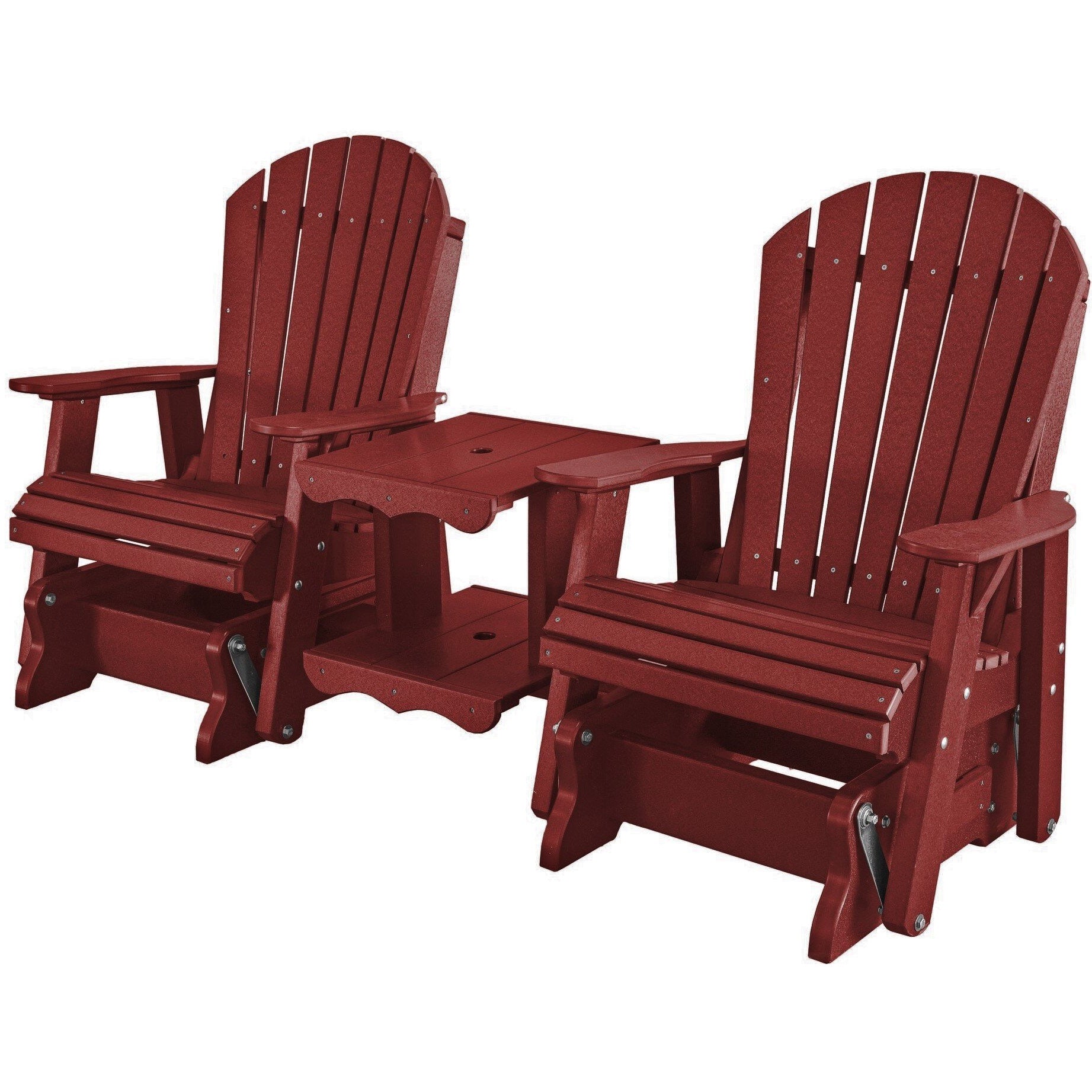 DuraWeather Poly 4' Streamside Loveseat Glider
