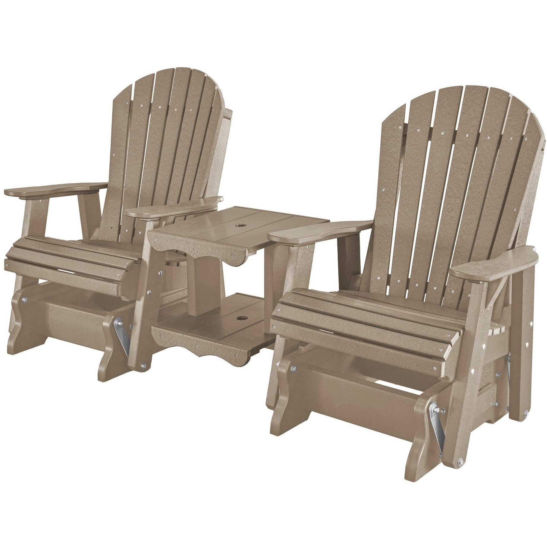 DuraWeather Poly 4' Streamside Loveseat Glider