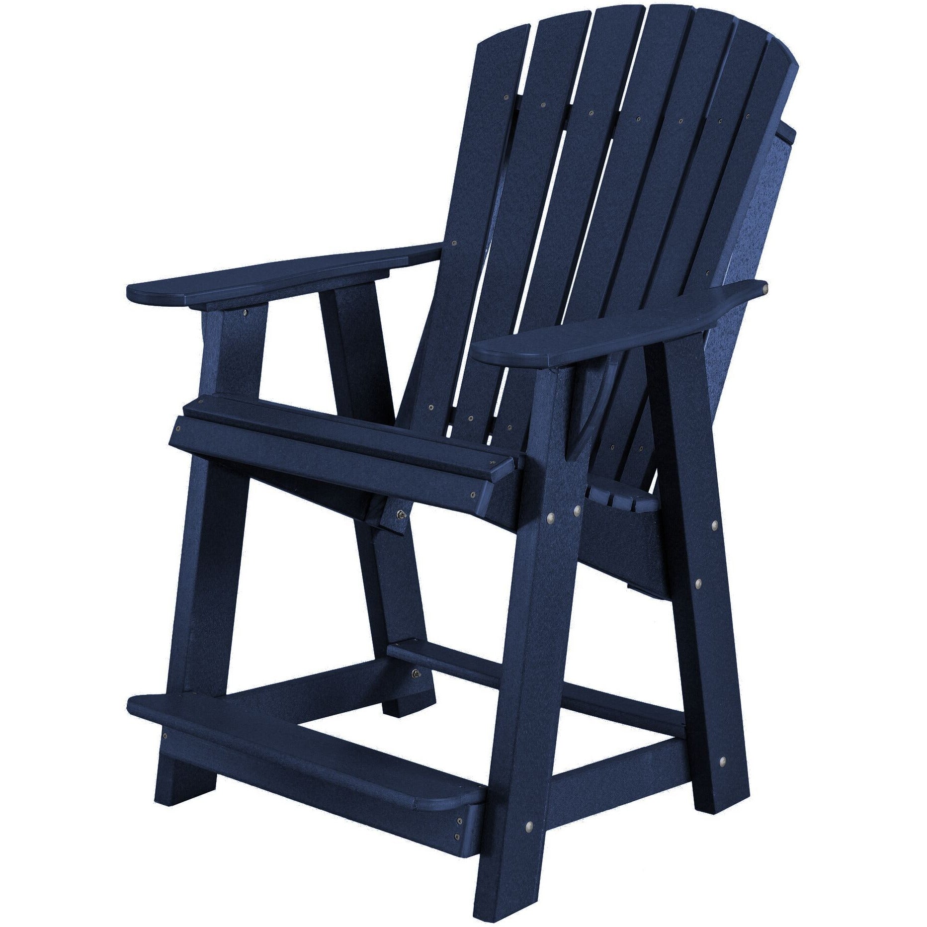 duraweather polywood patio furniture counter bar height adirondack chair
