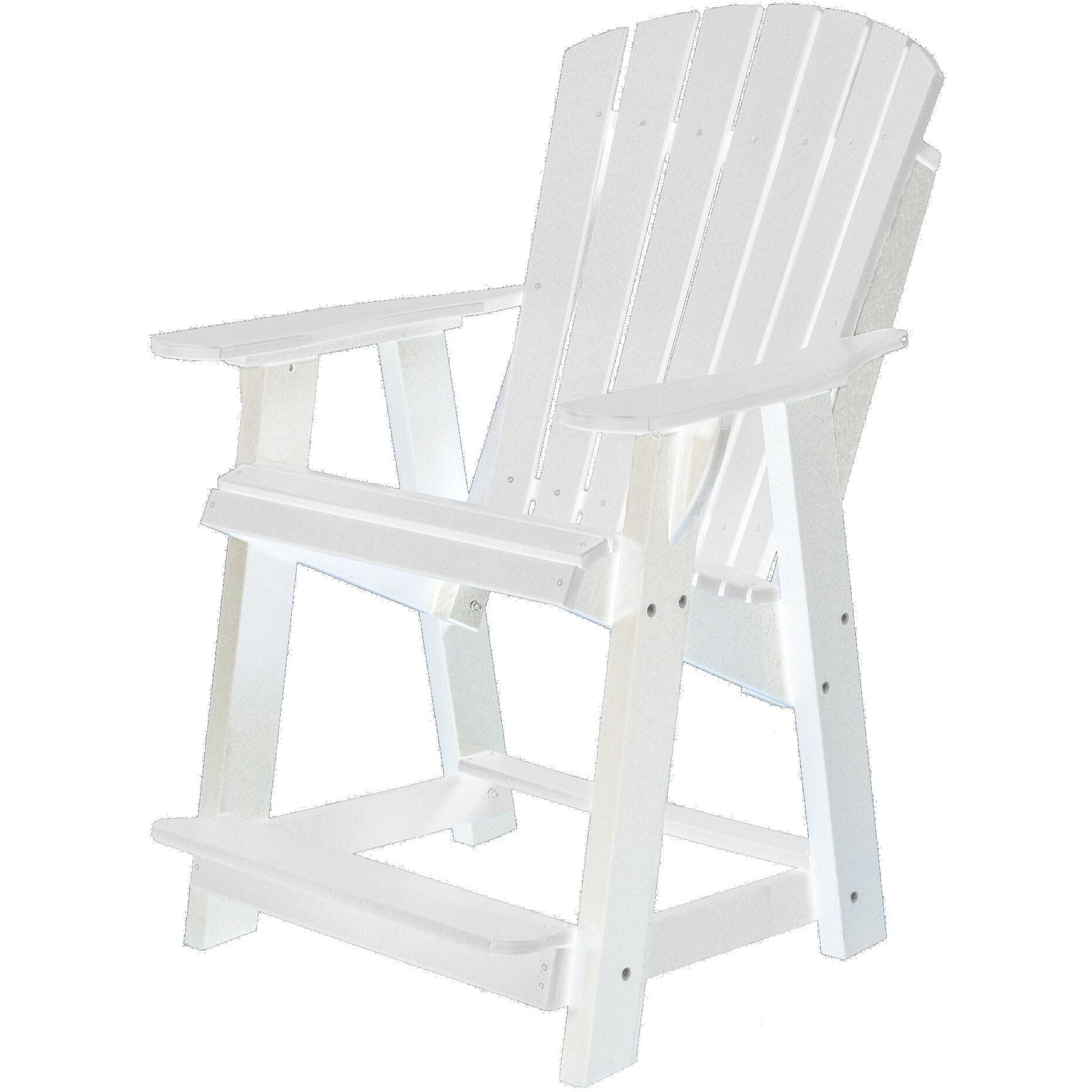 duraweather polywood patio furniture counter bar height adirondack chair