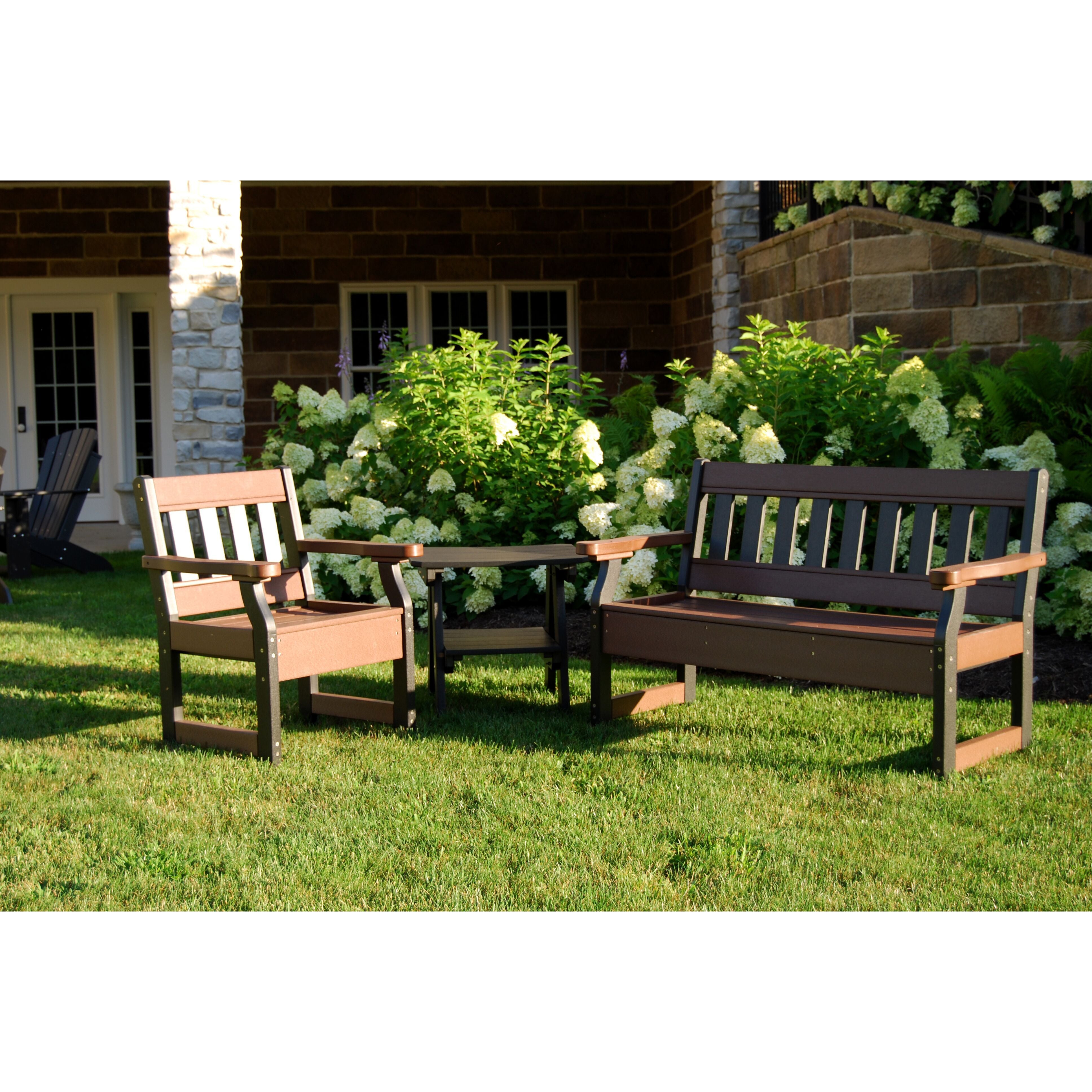 DURAWEATHER POLY ENGLISH GARDEN MISSION Deck Chair
